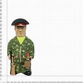 Скульптура Бар - заначка Генерал МВД России охотник с уткой (4904037) - ВОЕНТОРГ ТЫЛОВИК
