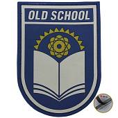 Нашивка ( шеврон патч patch ) тактическая OLD SCHOOL 1 3D PVC ( пластизоль ) на липучке 9х6,5 синяя (2504051) - ВОЕНТОРГ ТЫЛОВИК