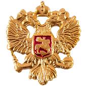 Знак нагрудный Герб ( орел ) РФ на булавке золотистый (2301847) - ВОЕНТОРГ ТЫЛОВИК