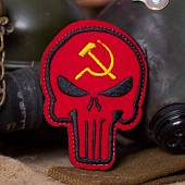 Нашивка ( шеврон патч patch ) тактическая Каратель вышитая на липучке 5,5х7,3 красная (2509214) - ВОЕНТОРГ ТЫЛОВИК