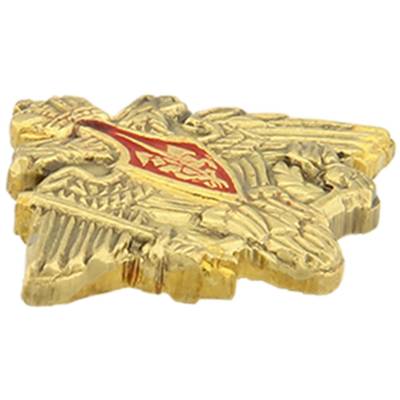 Знак фрачный СУХОПУТНЫЕ ВОЙСКА 21х15 мм золотистый (2302082) - HAKKI.RU