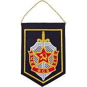 Вымпел с символикой ВЧК КГБ ФСБ средний вышитый 14х20 черный (4503082) - ВОЕНТОРГ ТЫЛОВИК
