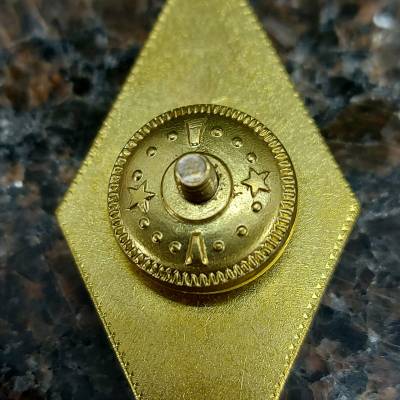 Знак нагрудный ( ромб ) об окончании СПб ГАСУ закрутка (2301565) - HAKKI.RU