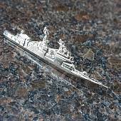 Знак нагрудный Большой противолодочный корабль серебристый закрутка (2301976) - ВОЕНТОРГ ТЫЛОВИК