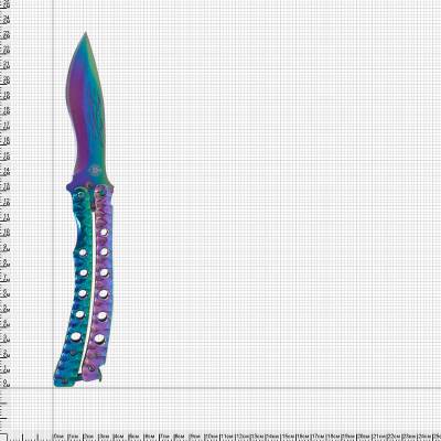 Нож бабочка ( балисонг ) МАСТЕР КЛИНОК складной Дракон хамелеон (3915007) - HAKKI.RU