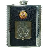 Фляга подарочная ГРУ ГШ ВС РФ 20 OZ-600 мл черная (4608115) - ВОЕНТОРГ ТЫЛОВИК