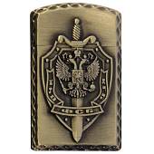 Зажигалка газовая с символикой ВЧК КГБ ФСБ золотистая (4403302) - ВОЕНТОРГ ТЫЛОВИК