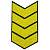 Знак - годичка ( нашивка шеврон ) нарукавный за выслугу лет ( по годам службы ) 20 лет вышитый на липучке (2508020) - HAKKI