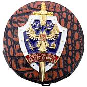 Набор подарочный стопки ( рюмки ) с символикой Герб ( орел ) РФ / Сотрудник охраны в чехле 4х80 мл (4630044) - ВОЕНТОРГ ТЫЛОВИК