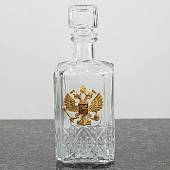 Набор подарочный с символикой Герб России стопки триколор ( графин ( штоф ) низкий + стопки ( рюмки ) 6x50 мл ) (4801911) - ВОЕНТОРГ ТЫЛОВИК