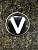 Знак нагрудный V черный на пимсе (2301602) - HAKKI