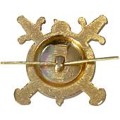 Эмблема ( знак ) петличная ( петлица ) Следственные органы ( Юстиция ) Полиция ОВД МВД России золотистая (2102030) - ВОЕНТОРГ ТЫЛОВИК