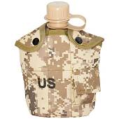 Фляга NATO ( НАТО ) армейская US ( фляга + котелок + чехол ) камуфлированная цифра пустыня (3407173) - ВОЕНТОРГ ТЫЛОВИК