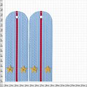 Погоны Полиции ОВД МВД повседневные на рубашку Лейтенант ручная вышивка галун (2205071) - ВОЕНТОРГ ТЫЛОВИК