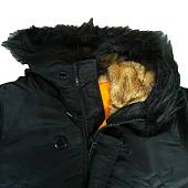 Куртка NORD DENALI аляска HUSKY SHORT BLACK / ORANGE черная (1105176) - ВОЕНТОРГ ТЫЛОВИК