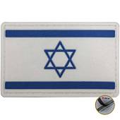Нашивка ( шеврон патч patch ) тактическая флаг ISRAEL ИЗРАИЛЬ 3D PVC ( пластизоль ) на липучке 8х5 белая (2504128) - ВОЕНТОРГ ТЫЛОВИК