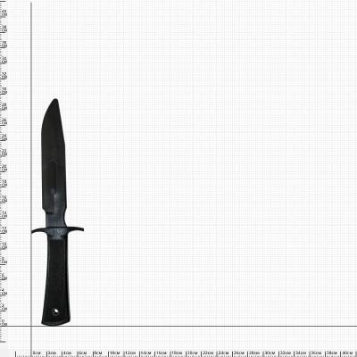 Нож тренировочный Кортик резиновый твердый черный (3912007) - HAKKI.RU