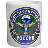 Кружка с символикой ВДВ ( Воздушно-десантные войска ) Россия белая (4601208) - ВОЕНТОРГ ТЫЛОВИК