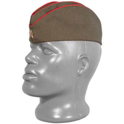 Пилотка военная офицерская СА ВС СССР со звездой хаки (1405985) - HAKKI.RU