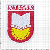 Нашивка ( шеврон патч patch ) тактическая OLD SCHOOL вышитая на липуче 8х5,5 красная (2509158) - ВОЕНТОРГ ТЫЛОВИК