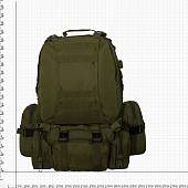 Рюкзак TAC тактический Tactical Military Combat 30х55х35 57 л оливковый (3306755) - ВОЕНТОРГ ТЫЛОВИК