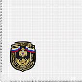Нашивка ( шеврон ) на рукав МЧС России ФПС ( Федеральная противопожарная служба ) 9х11 вышитая черная (2503306) - ВОЕНТОРГ ТЫЛОВИК