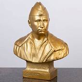 Бюст ( скульптура ) В.В. Путин настольный 33 см золотистый (4904970) - ВОЕНТОРГ ТЫЛОВИК