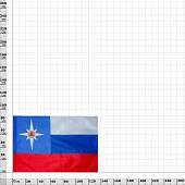 Флаг МЧС представительский 90х135 (4701971) - ВОЕНТОРГ ТЫЛОВИК