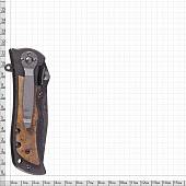 Нож складной BROWNING полуавтоматический с клипсой с узорами серо-коричневый (3913046) - ВОЕНТОРГ ТЫЛОВИК