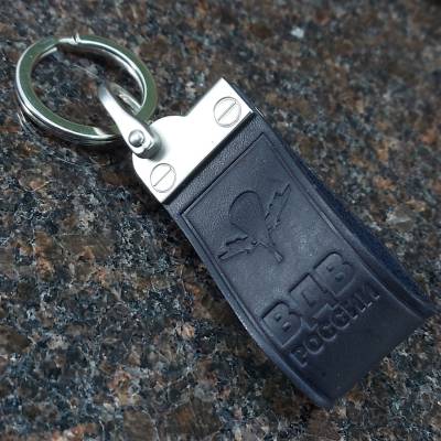 Брелок для ключей ВДВ России кожаный черный (4402402) - HAKKI.RU