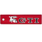Брелок с символикой GTI вышитый полоса ( лента ) 13х3 красный (4402475) - ВОЕНТОРГ ТЫЛОВИК