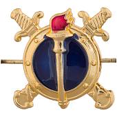 Эмблема ( знак ) петличная ( петлица ) Следственные органы ( Юстиция ) Полиция ОВД МВД России золотистая (2102103) - ВОЕНТОРГ ТЫЛОВИК