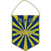 Вымпел с символикой ВКС России малый вышитый 14х18 васильковый (4502978) - ВОЕНТОРГ ТЫЛОВИК