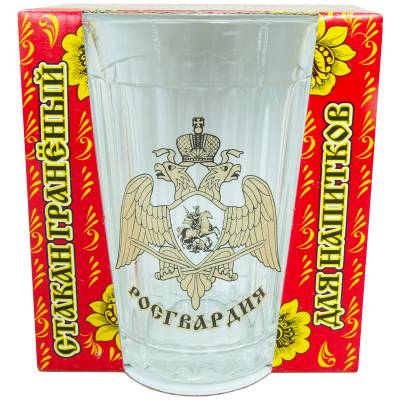Стакан граненый с символикой Росгвардия России (4609129) - HAKKI.RU