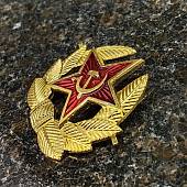 Кокарда солдатская Звезда СССР в обрамлении золотистая (2105996) - ВОЕНТОРГ ТЫЛОВИК