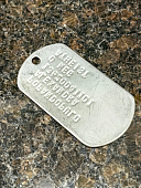 Жетон DOG TAG именной НАТО ( NATO forces ) США ( USA ) с набивкой номера (2104999) - ВОЕНТОРГ ТЫЛОВИК