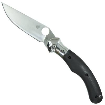 Нож складной Spyderco с клипсой черный (3914060)  - HAKKI.RU