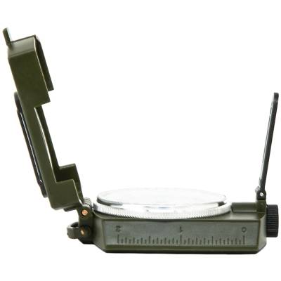 Компас Lensatic прямоугольный на верёвке пластмассовый в чехле оливковый (3302027) - HAKKI.RU