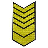 Знак - годичка ( нашивка шеврон ) нарукавный за выслугу лет ( по годам службы ) 14 лет вышитый на липучке (2508014) - ВОЕНТОРГ ТЫЛОВИК