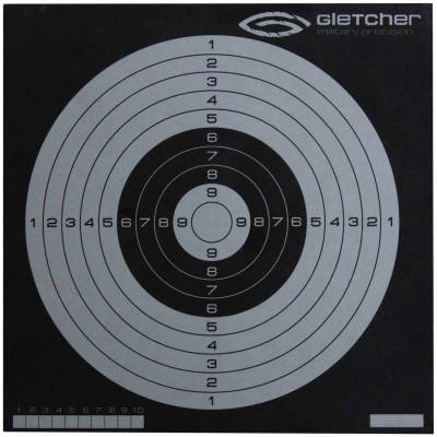 Мишень Gletcher для тренировочной стрельбы инверсная 14х14 картонная (3209002) - HAKKI.RU