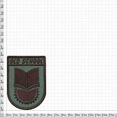 Нашивка ( шеврон патч patch ) тактическая OLD SCHOOL вышитая на липуче 8х5,5 коричневая (2509145) - ВОЕНТОРГ ТЫЛОВИК