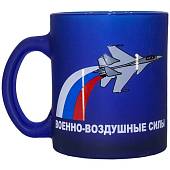 Кружка с символикой Военно-воздушные силы России синяя (4601008) - ВОЕНТОРГ ТЫЛОВИК
