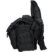 Сумка-органайзер TAC на плечо тактическая MOLLE черная (3310106) - ВОЕНТОРГ ТЫЛОВИК