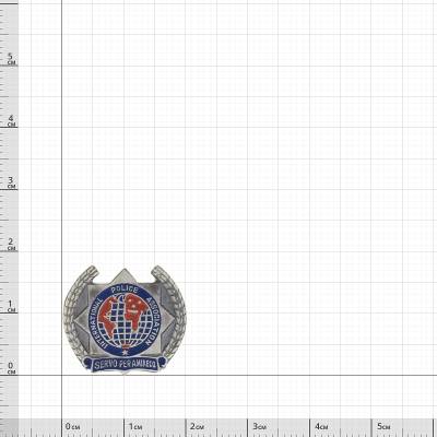 Знак фрачный Международной полицейской ассоциации серебро (2302089) - HAKKI.RU