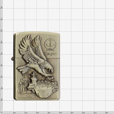 Зажигалка  бензиновая Eaglе ( орел ) золотистая (4403961) - HAKKI.RU