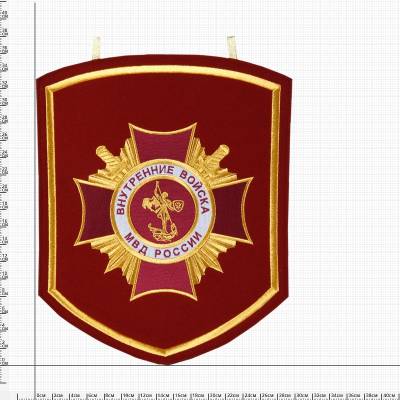 Вымпел большой с вышивкой МВД ГАИ (черный) (4504057) - HAKKI.RU