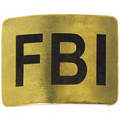Бляха ( пряжка ) с гравировкой FBI латунная золотистая (1602005) - ВОЕНТОРГ ТЫЛОВИК