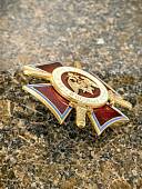 Знак нагрудный ( крест ) ФСВНГ ( Росгвардия ) РФ - За отличие в службе в особых условиях закрутка (2301366) - ВОЕНТОРГ ТЫЛОВИК