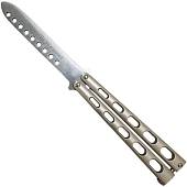 Нож тренировочный BENCHMADE складной бабочка серебристый (3912011) - ВОЕНТОРГ ТЫЛОВИК