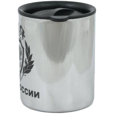 Термокружка металлическая с символикой МВД России 450 мл (4602043) - HAKKI.RU